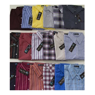 Kit 3 Camisas Sociais Fit Atacado Manga Curta Variadas Sortidas Listradas Xadres Coloridas