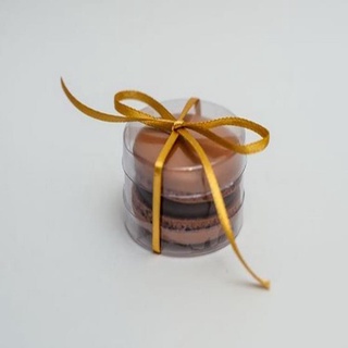 Tubo 5x3 para 1 Macaron - Caixa de Acetato para doces - Pct 25 un