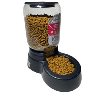 Comedouro Automático p/ Cães e Gatos com reservatório 1,5kg cor preta REF 17 em Oferta na Shopee