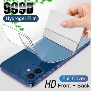 Capa Completa Filme Hydrogel Compatível Para iPhone 15 14 13 12 11 Pro MAX mini Protetor De Tela Com 7 8 6s 6 Plus SE 2020 XR X XS Não Vidro