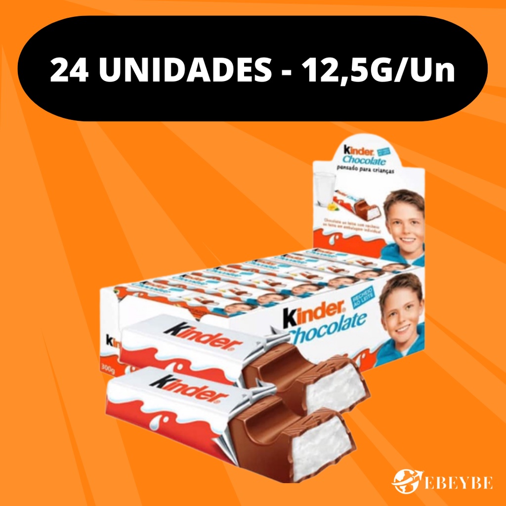 Kinder Chocolate Ferreiro Cx c/ 24un 12,5g/un SUPER PROMOÇÃO