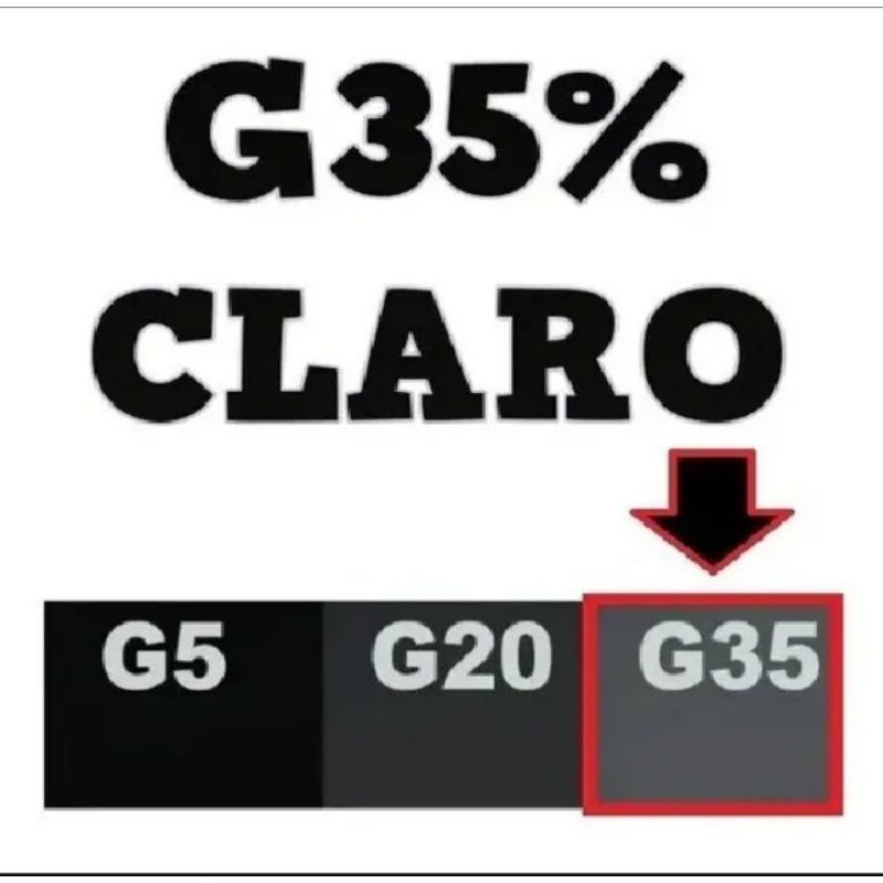 Sulfilme G35, 1m X 50cm + Espatula, para automóveis, janelas, box, sacadas e outros.