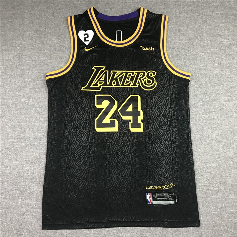 Estilos Camisa Nba Los Angeles Lakers Kobe Bryant Temporada Black Snake Imprimir