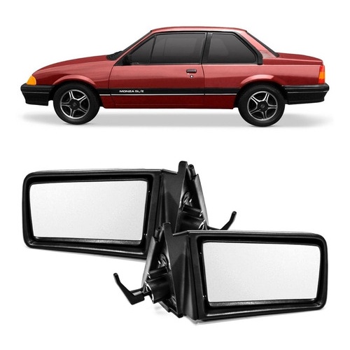 Par Retrovisor Monza Tubarão 91 92 93 Com Controle 2p/4p