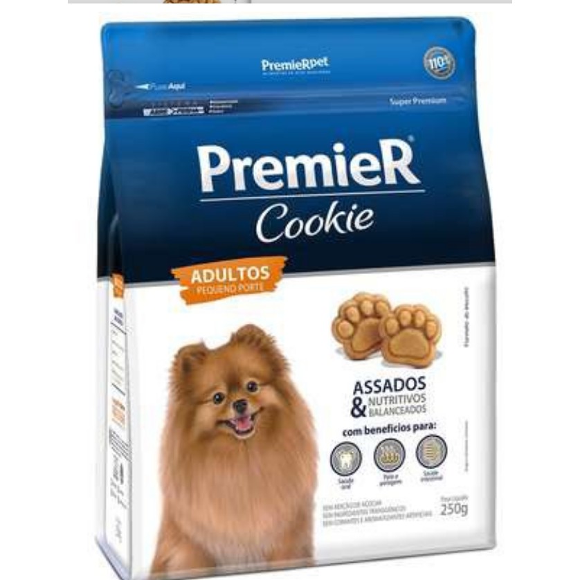 Biscoito Premier Pet Cookie para Cães Adultos Raças Pequenas 250g-