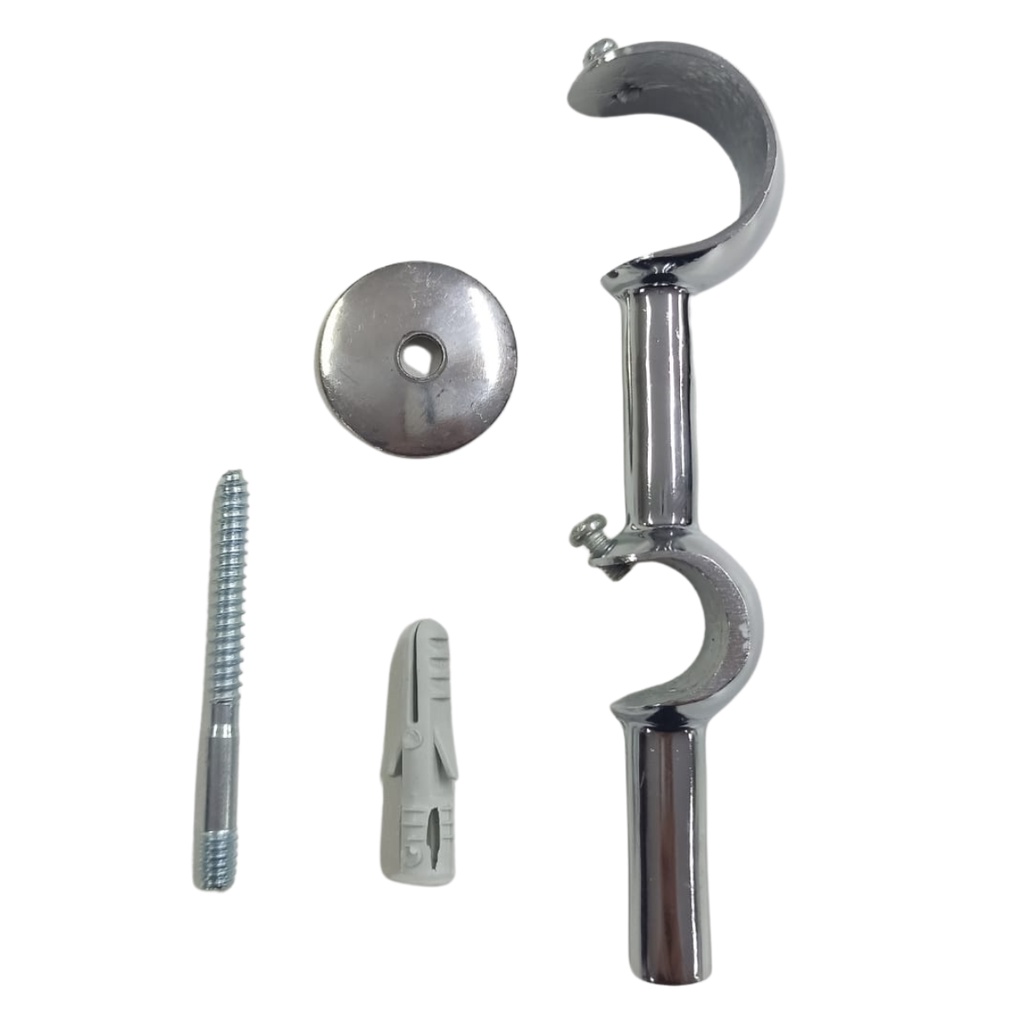 Suporte Duplo de Varão De Cortina Unidade De Alumínio  28/19