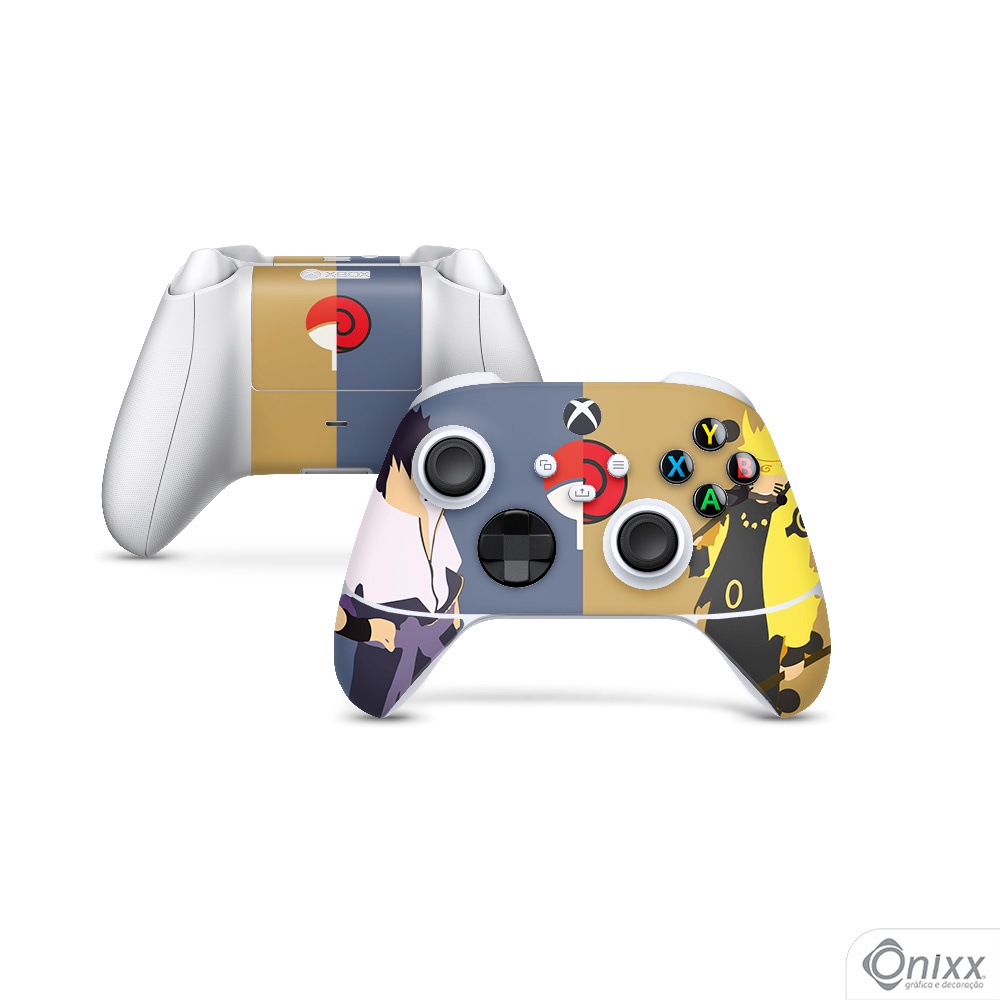 Skin XBOX JOYSTICKS Series Adesiva Naruto e Sasuke Minimalist