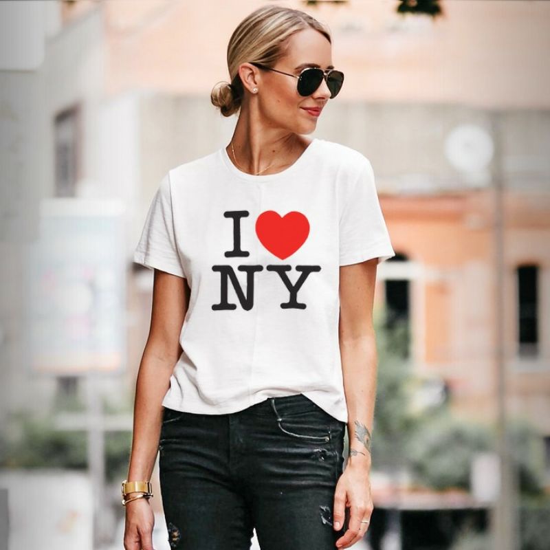 T-shirt / Camiseta ou Baby Look I Love New York / NY - Plus Size P ao G2