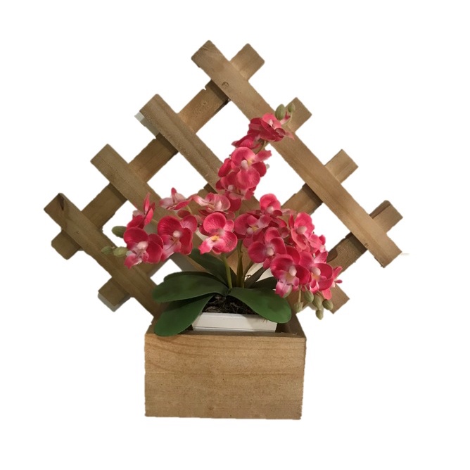 Floreira Jardim Vertical Suporte para flor com Treliça e Cachepô - 35x35
