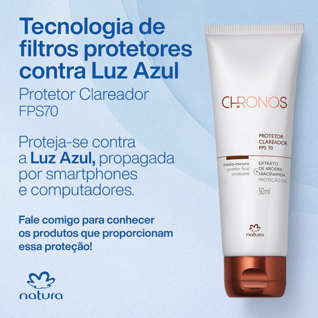 Sistema de Clareamento Chronos Natura - Protetor Clareador 50ml / Sérum  Intensivo Multiclareador 30g | Shopee Brasil