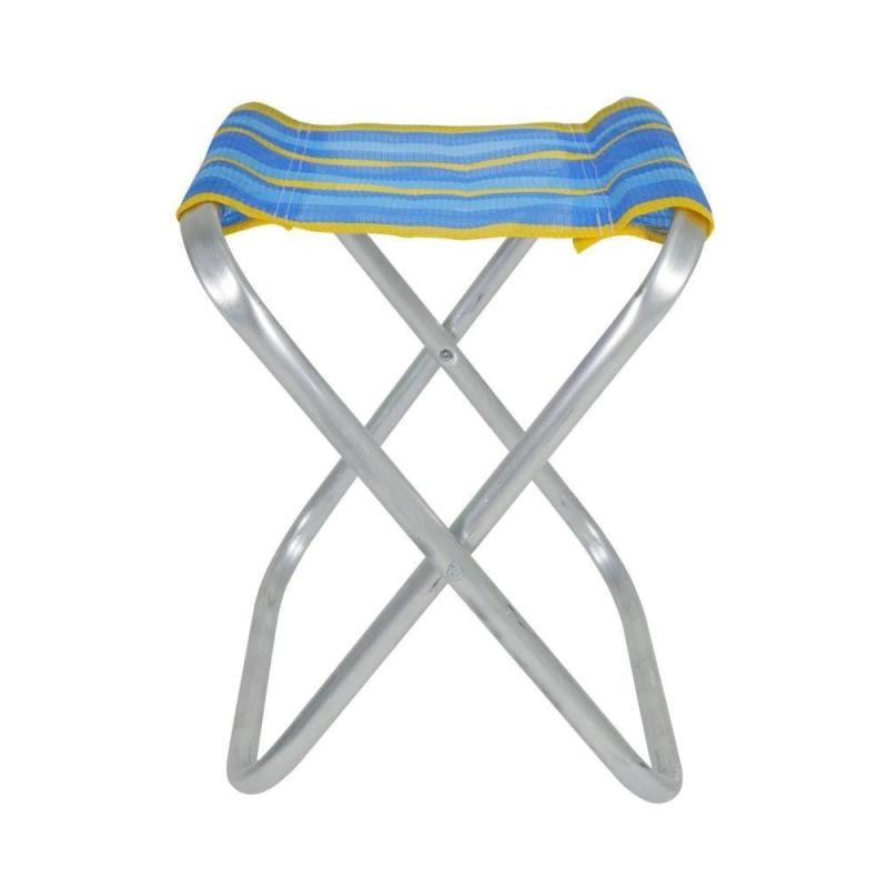 Detalhes do Banqueta de Alumínio Dobrável Praia Pesca Camping Kit com 4 Peças BEL