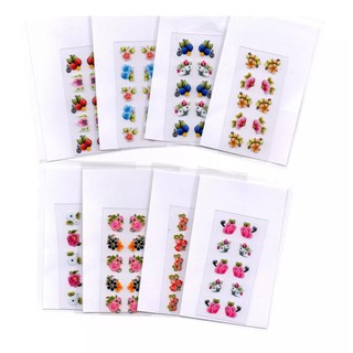 200 Adesivos de Unha 3d Pelicula Artesanal Top Nail Art Mão Brinde