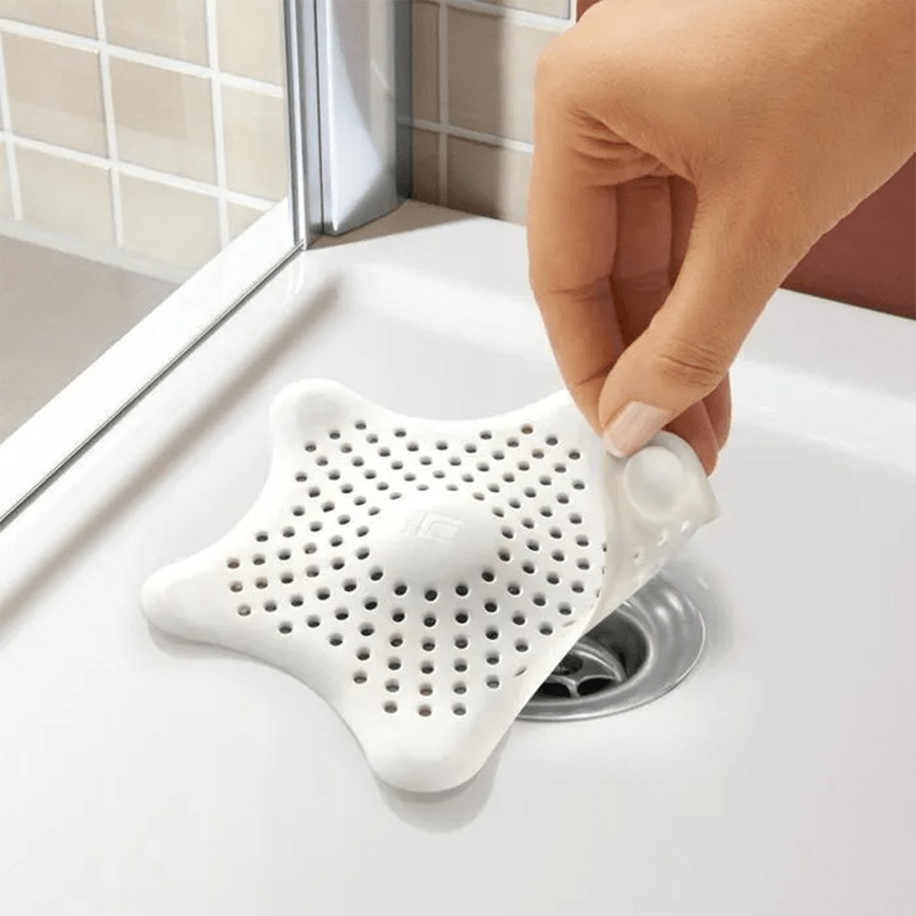 6 Tampa de Silicone Para Ralo de Pia de Cozinha e banheiro Filtro De Silicone Para Pia De Cozinha com ventosa