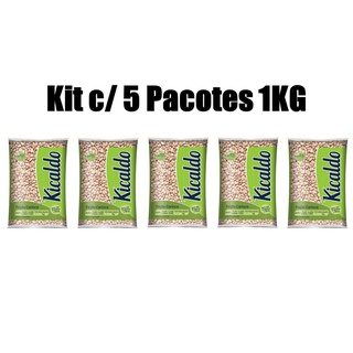 Kit 5 Pacotes Feijão Carioca Tipo 1 - 1kg - Kicaldo