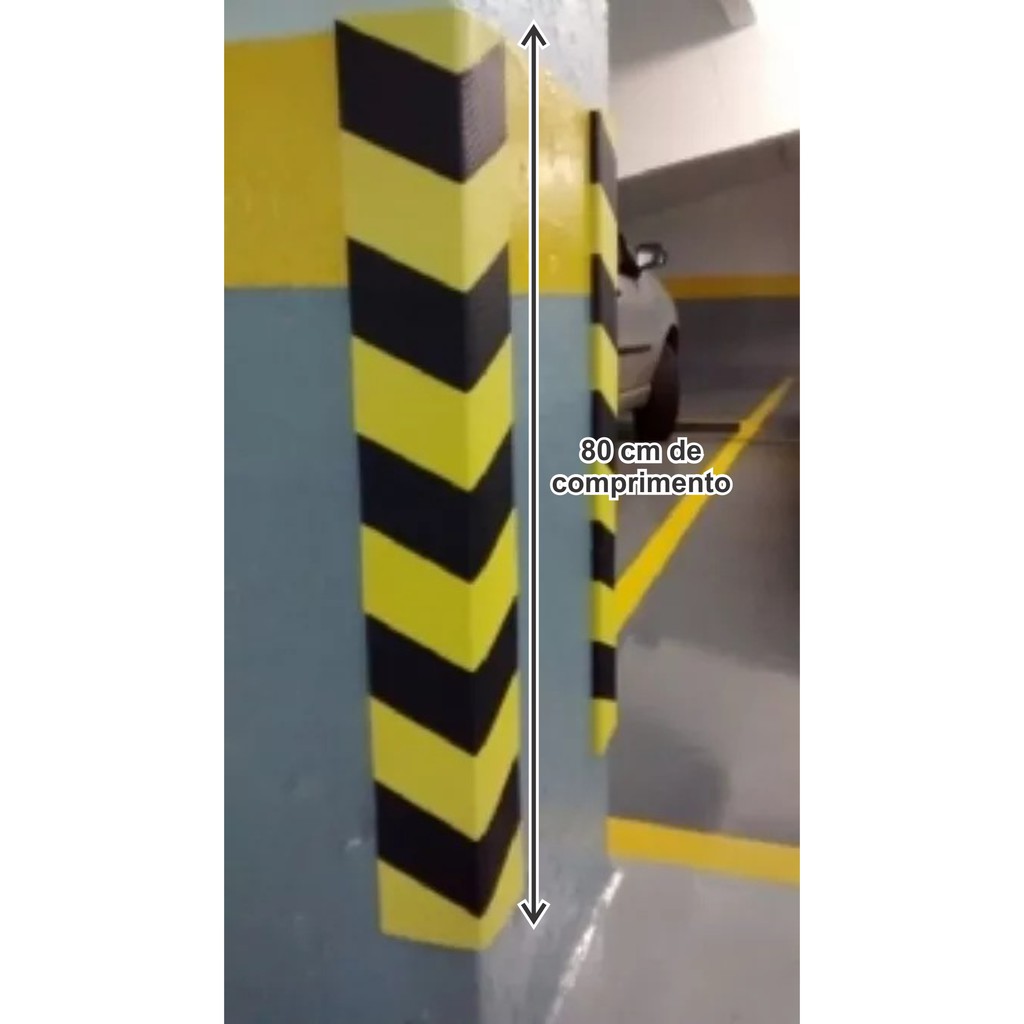 Protetor Garagem Coluna Cantoneira 80cm Autocolante Para Estacionamento em Oferta na Shopee