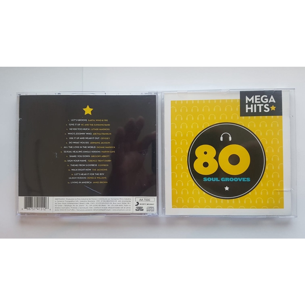 CD MEGA HITS 80S SOUL GROOVES