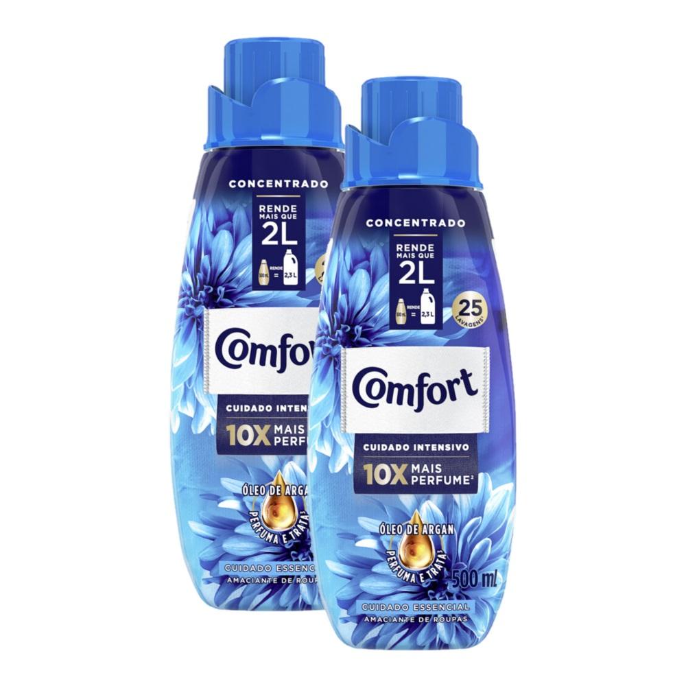 Kit 2 Amaciantes Comfort Concentrado Original 500ml em Oferta na Shopee