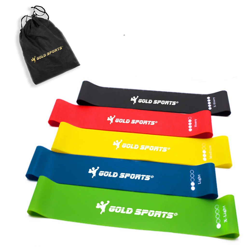 Kit Mini Band Faixas Elásticas Gold Sports Super Pro