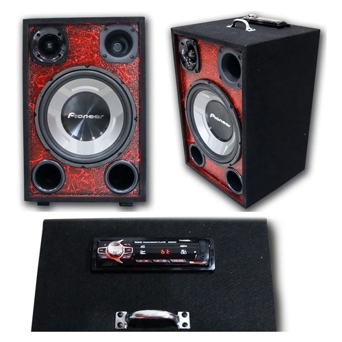 Caixa Ativa Falante Pioneer Som De Home Com Módulo Taramps