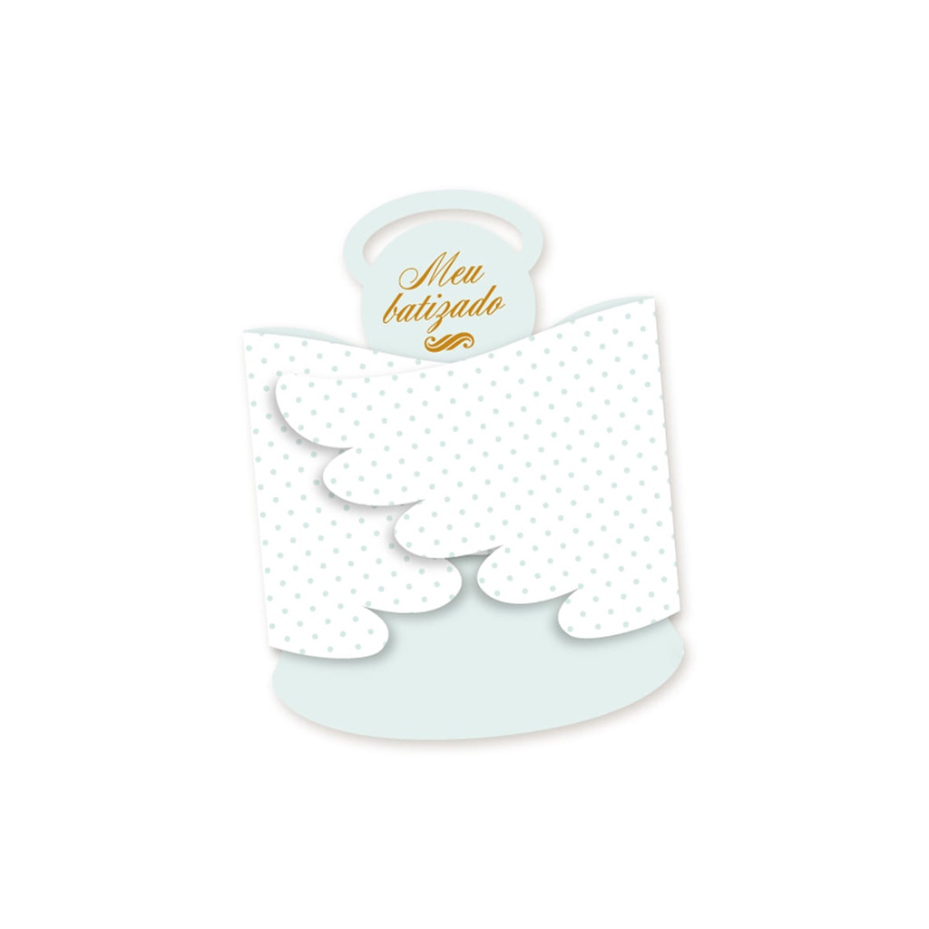 Convite Grande Batizado Anjo 8 Uni Regina Festas - Inspire sua Festa Loja