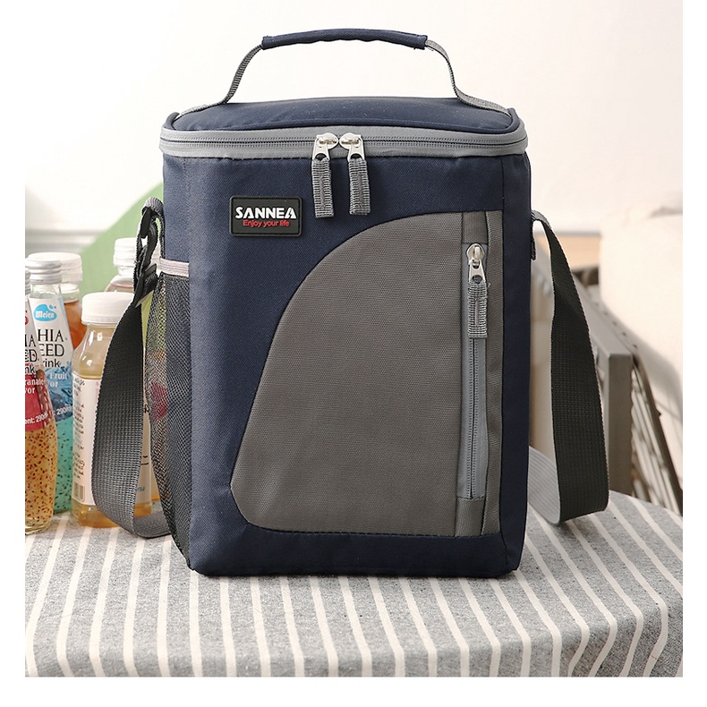 Bolsa Térmica Estilo Lancheira Térmica De Folha De Alumínio Extra Espessa para Estudante/Mulheres/Masculino Com Sling 8.8L