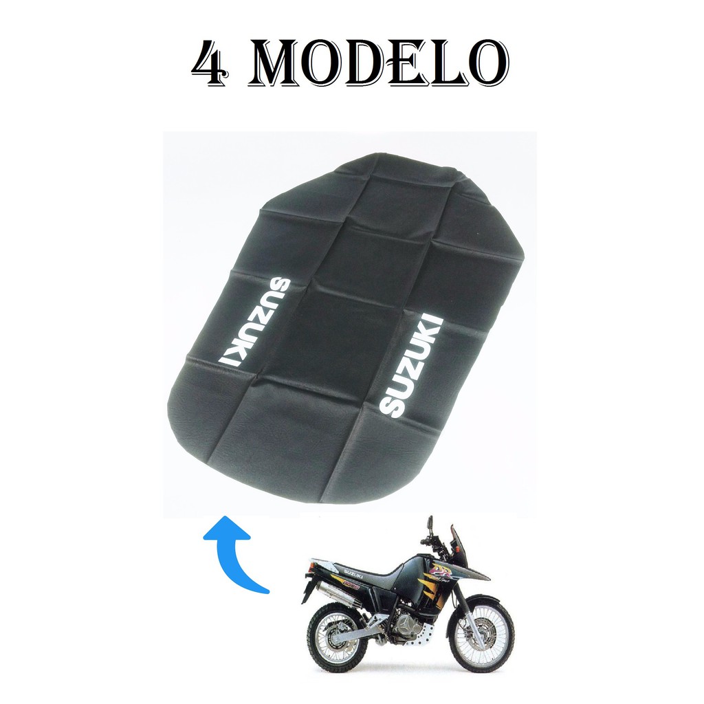 Capa Do Banco Modelo Original Suzuki Dr 800 - Com Escrita - Antiderrapante / Fibra Carbono