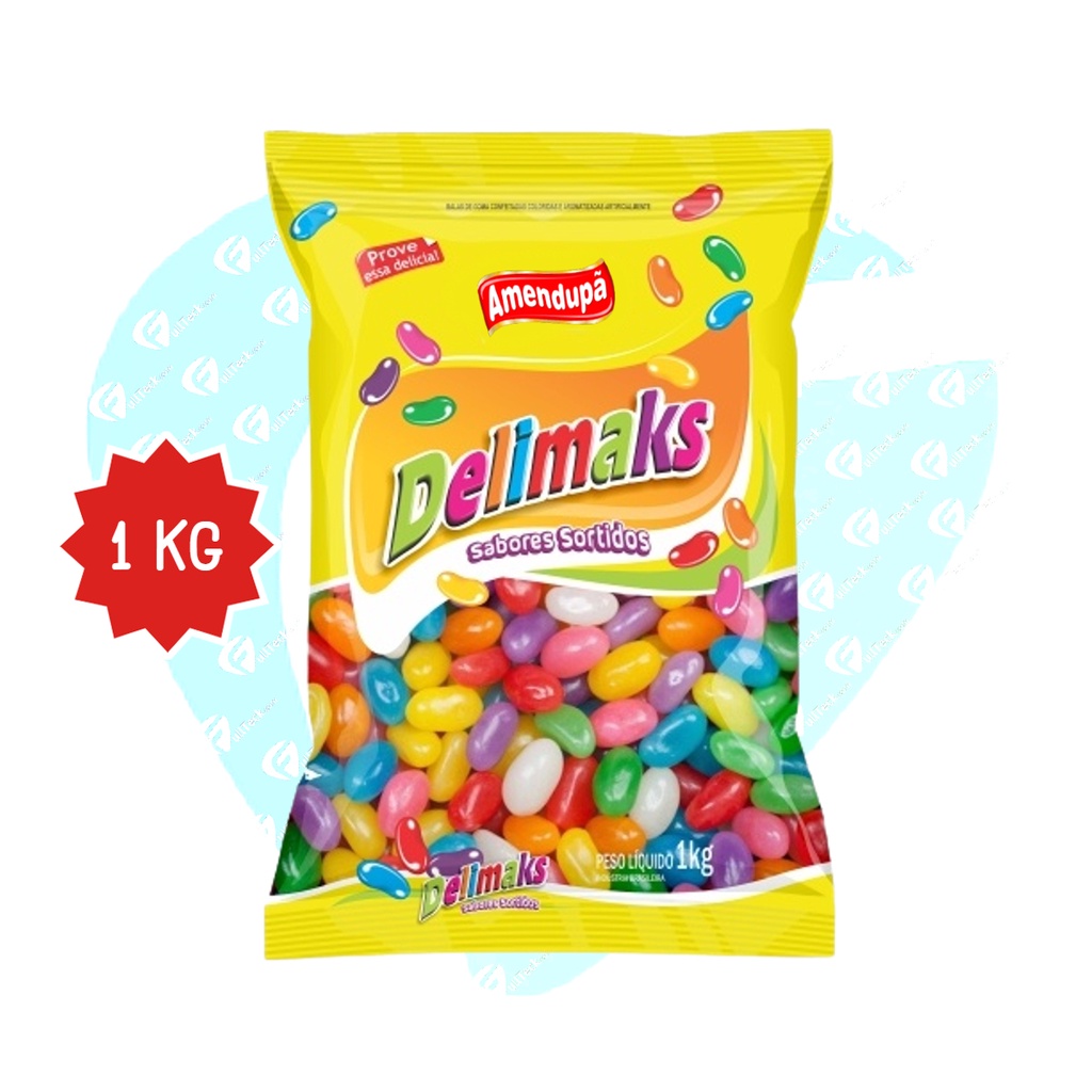 Bala de Goma Jujuba Sortidas de Sabor Pacote 1 Kg - Delimaks Qualidade e Sabor em Oferta na Shopee