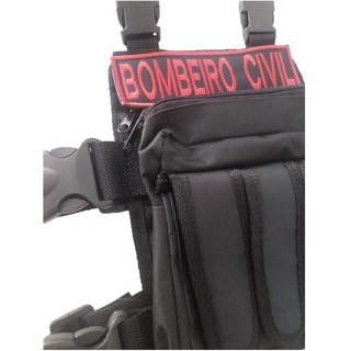 Tarjeta Bordada para Bornal "Bombeiro Civil"
