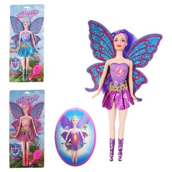 Boneca Fada Candy Fairy Bate As Asas Colors Com Pente Articulada ...