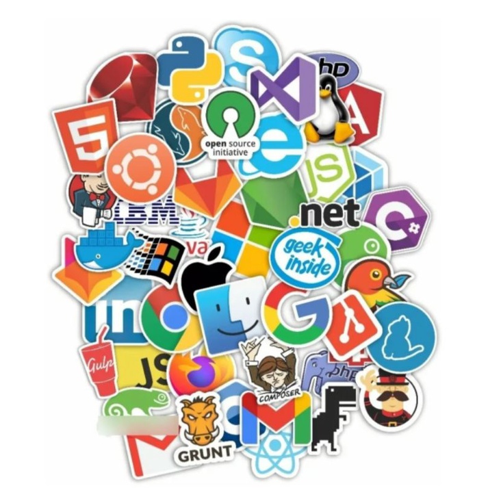 Adesivos Notebook Geek Nerd Sticker Retro 49 Pçs 6x6