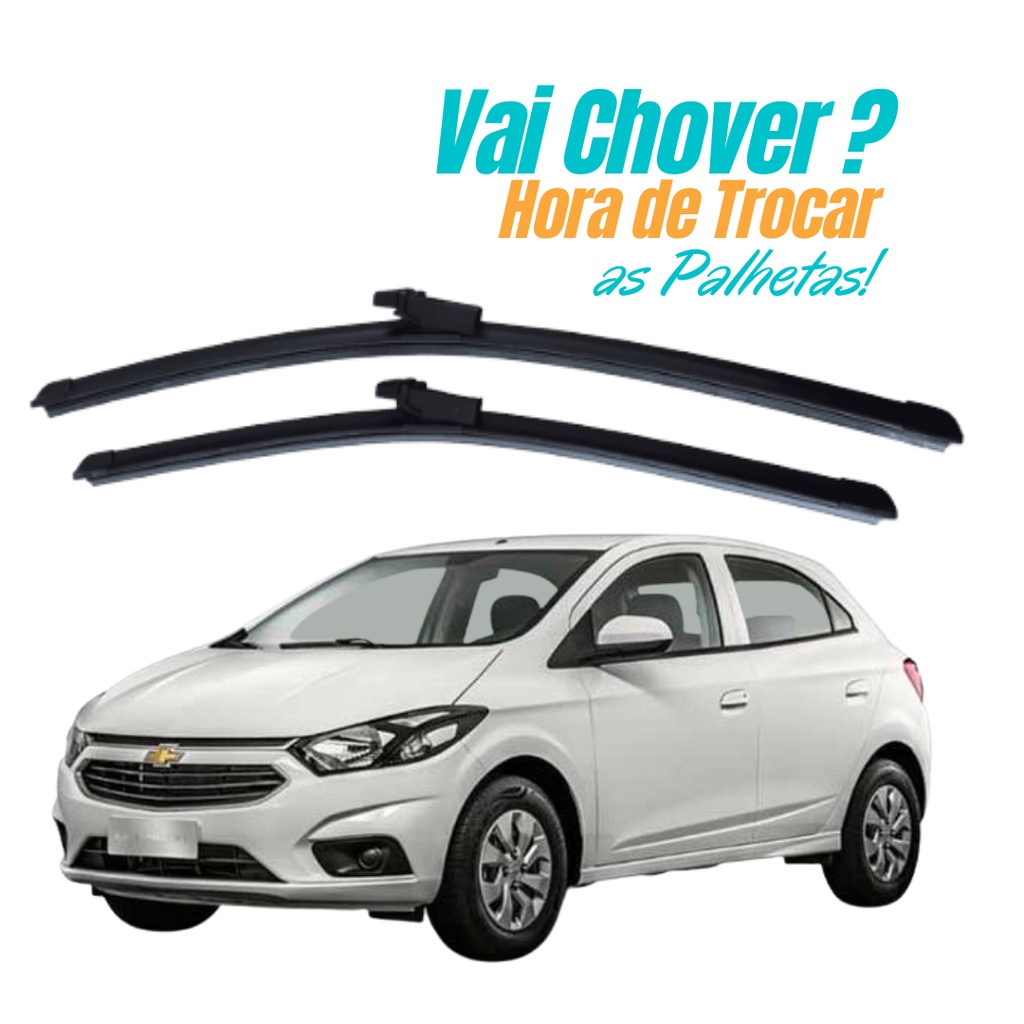 Par Palheta Limpador Parabrisa Dianteiro GM Onix 2019 Promoção shopee em Oferta na Shopee