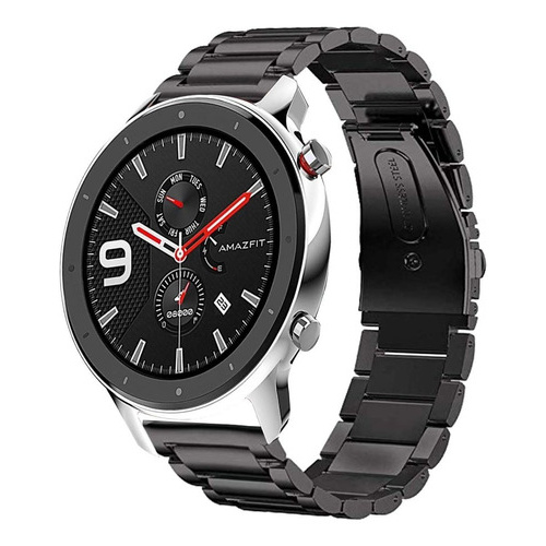 Pulseira Aço Inox/metal compatível com Amazfit Gtr 47mm  GTR 2  GTR 3 GTR 4