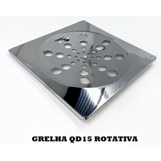 Tampa Ralo 15x15 cm Grelha Quadrado Aço Inox com Fecho em Oferta na Shopee