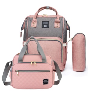 Kit Bolsa Maternidade Mochila Lequeen Bebê Menino Menina Impermeável