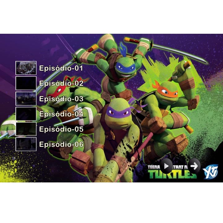 As tartarugas ninja 2012 124 episódios