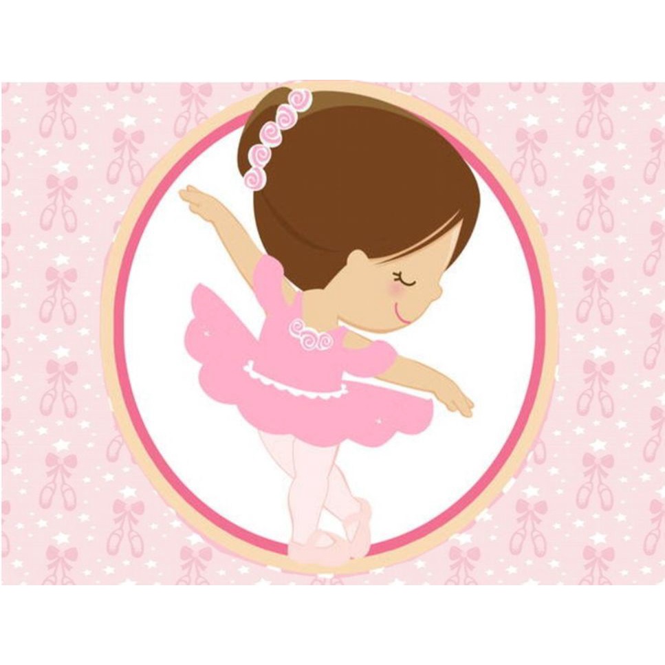 Bailarina Sapatilhas Balé Papel De Arroz Para Bolos A4 #7