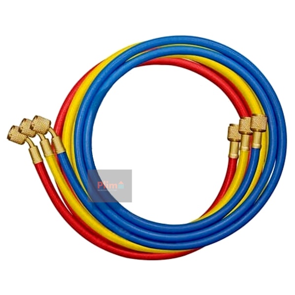 Conj 3 Mangueira Manifold Refrigeração Ar Condicionado R12 R134a R410 90cm