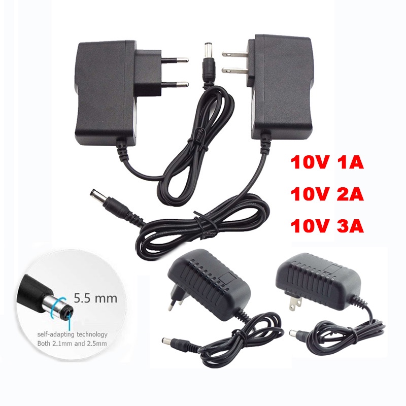 Fonte De Alimentação Para Câmera CCTV , 10V 1A 2A 3A AC DC Adaptador 5.5 * 2.5mm Jack Universal Carregador BRH1