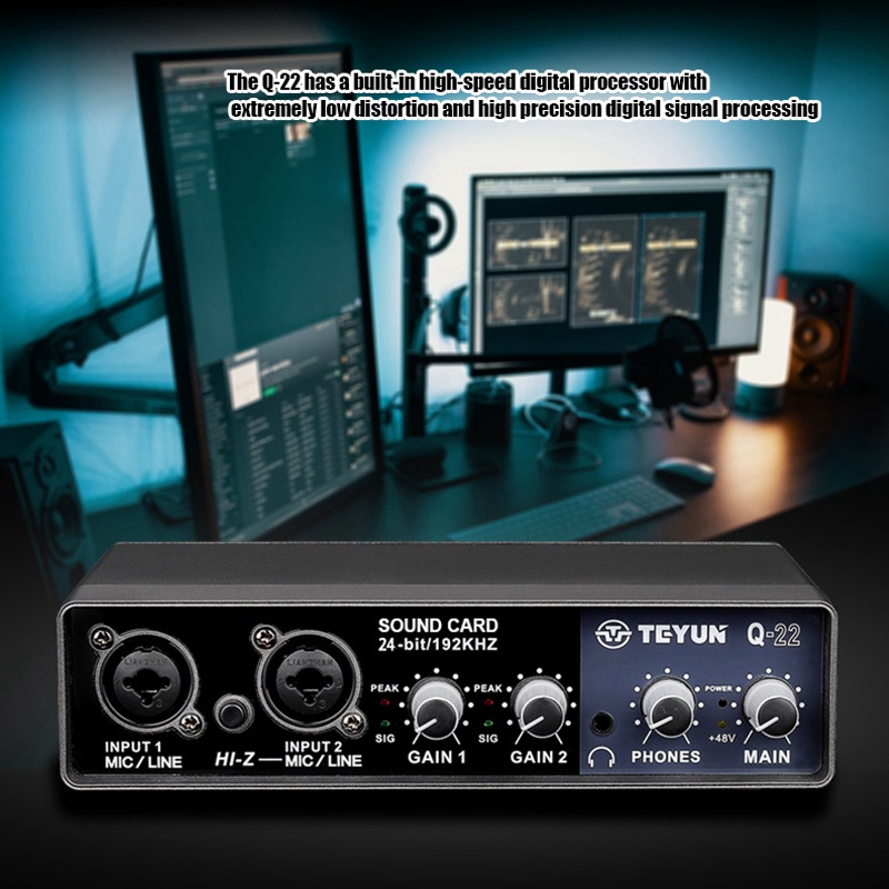 Interface De Udio Pouco Khz X Usb Placa De Som Mic