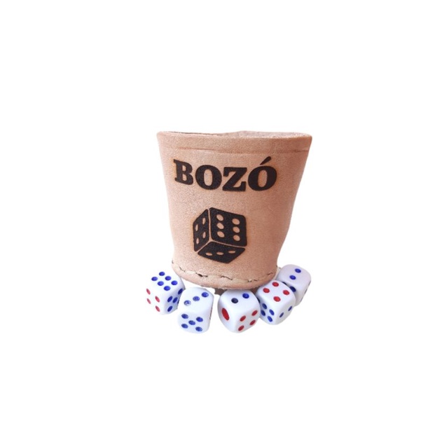Bozó com  copo lançador + 6 (seis) dados para jogos de brinquedo em Oferta na Shopee