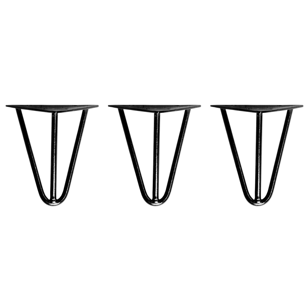 3 Pés Para Móveis 10cm Pés De Ferro Rack Puff Mesinha Banco