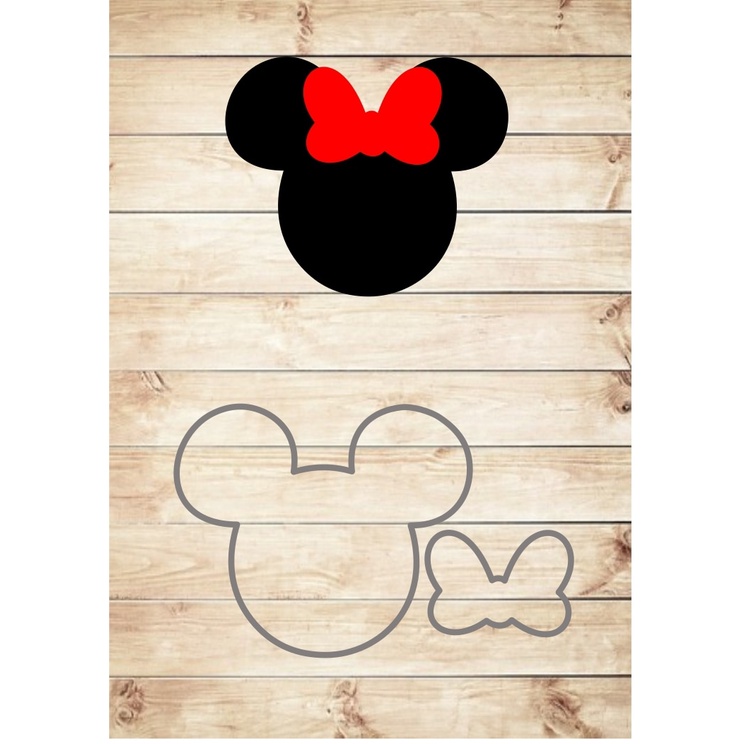 cortador cabeça laço minnie 3cm Promoção em Oferta na Shopee