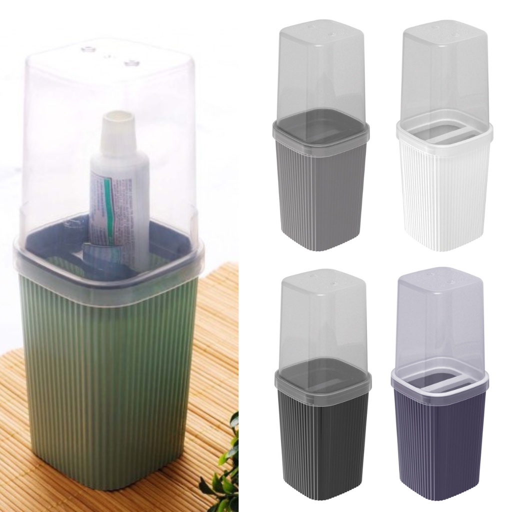 Porta Escova com Tampa Classic Frisos em Plástico Plasútil