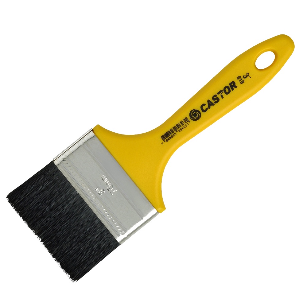 Trincha para Pintura 3" Cerdas Pretas Série 619 - Castor em Oferta na Shopee