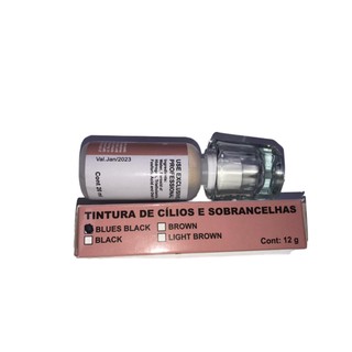 Tintura de cílios e sobrancelhas + oxidante + dappen estetica brown lamination lash lift