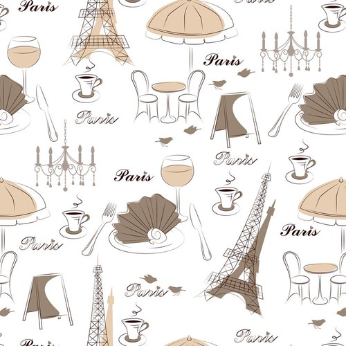 Papel Parede Adesivo Casual Paris Vintage Nude Neutro Vinil
