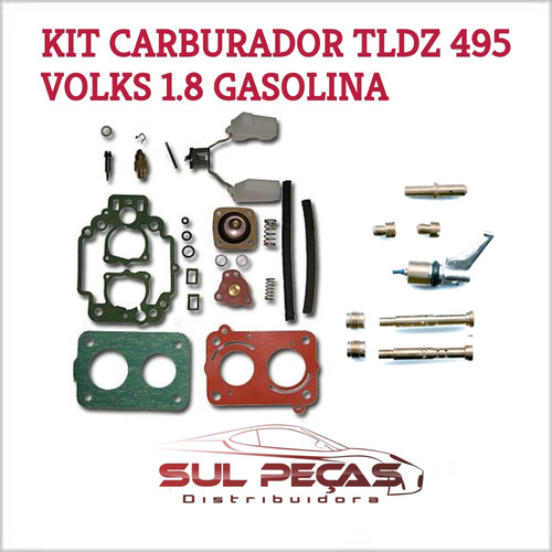 Kit Carburador Tldz 1.8 Gasolina Gol Parati Voyage + Capsula
