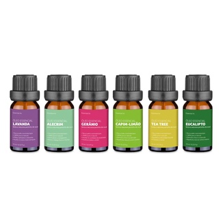 KIT Com 6 Óleos Essenciais Multilaser Saúde - HC165 em Oferta na Shopee