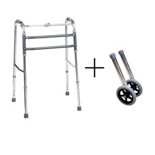 Kit 2 Rodas + Andador D10 Alumínio Dobrável Articulado Della em Oferta na Shopee