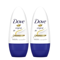 Kit 2 Desodorantes Dove Antitranspirante Roll On Original com 50ml
